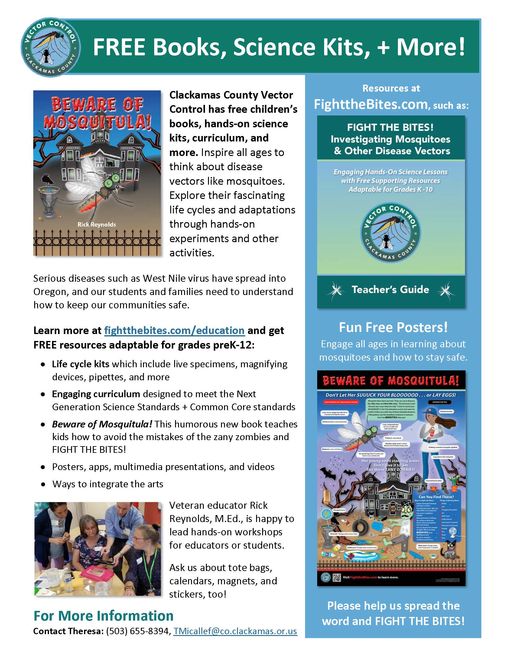 FREE Books, Science Kits, + More! flyer cover
